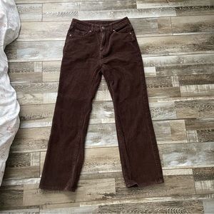 Brown corduroy pants